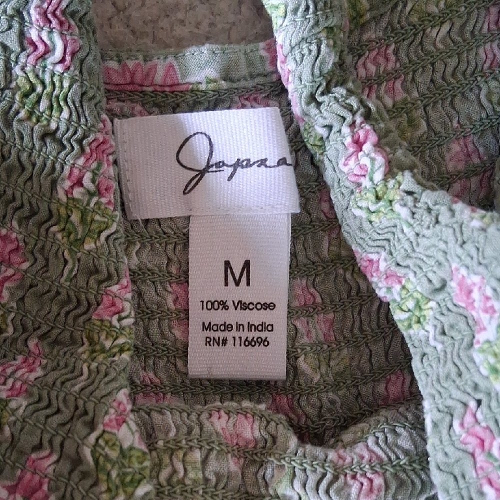 Japna Green and Pink Floral Jumpsuit Romper - Picture 2 of 5